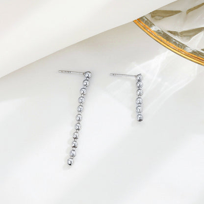 Women's Chain Asymmetric Personalized Minority High-grade Ornament Earrings