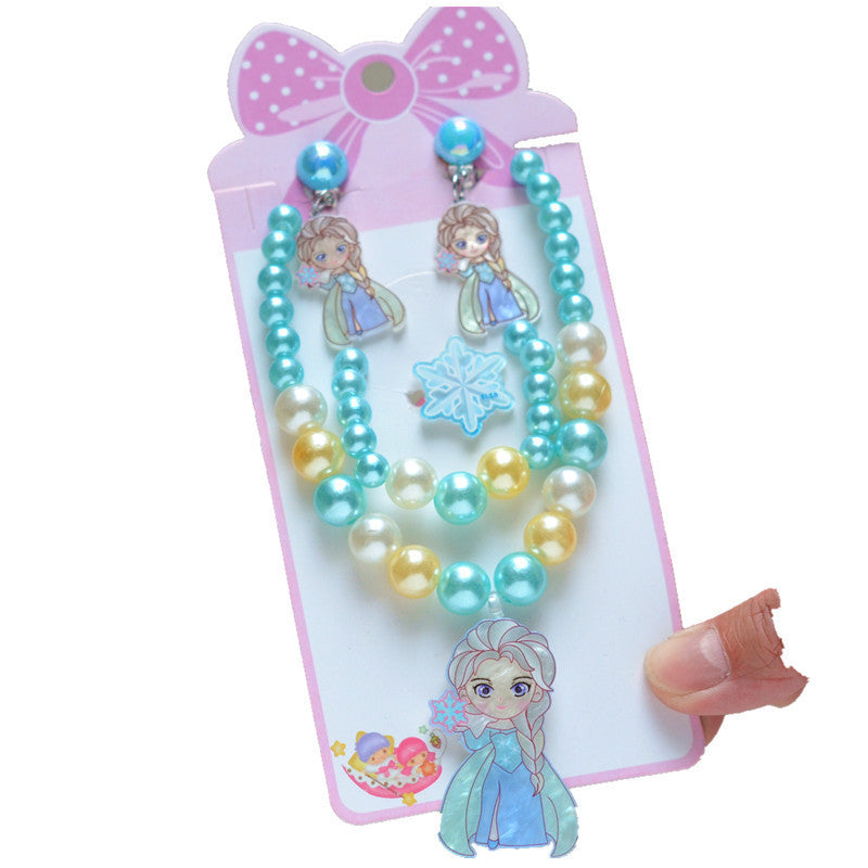 Children's Princess Western Style Suit Cute Accessories Necklaces