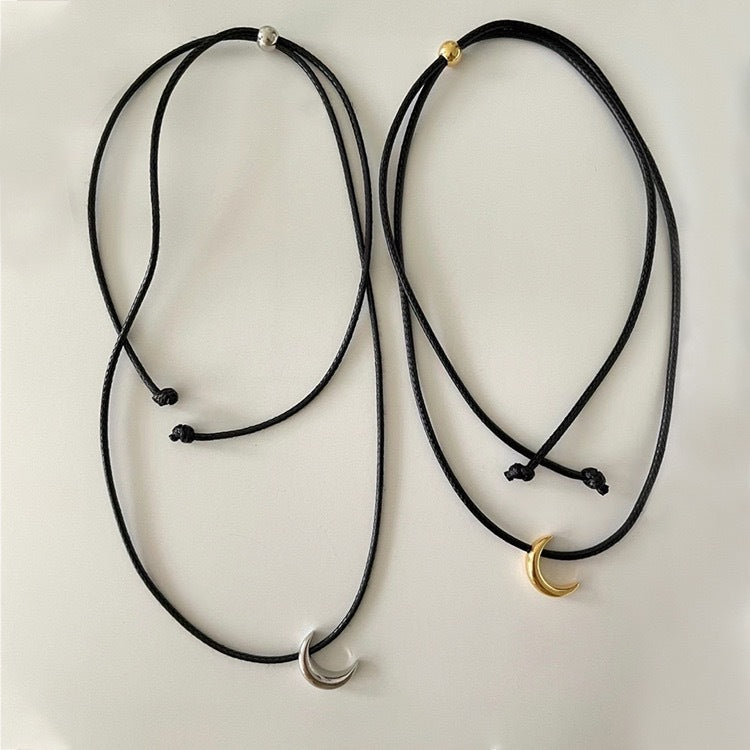 Black Rope Fashion Commuter Geometric Clavicle Chain Necklaces