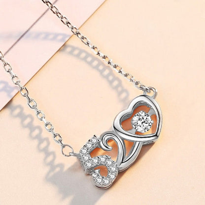 Women's Diamond Pendant Full Inlaid Hollow Metal Texture Clavicle Necklaces