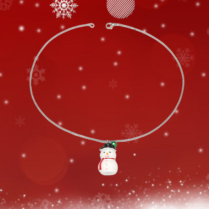 Christmas Cartoon Sweet Cute Childlike Santa Necklaces