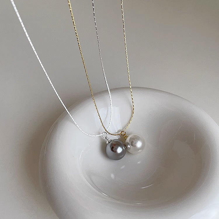 Pearl Pendant Female Niche Retro Personality Necklaces