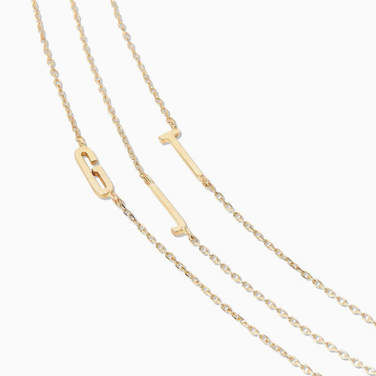 Stainless Steel Letter Capital Initial Female Necklaces