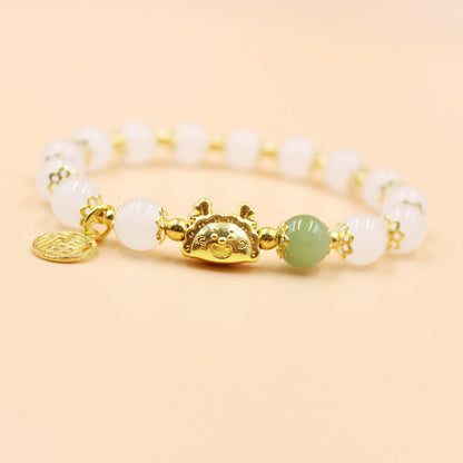 One Dragon Steamed Dumplings Life Female Light Luxury Minority Bracelets