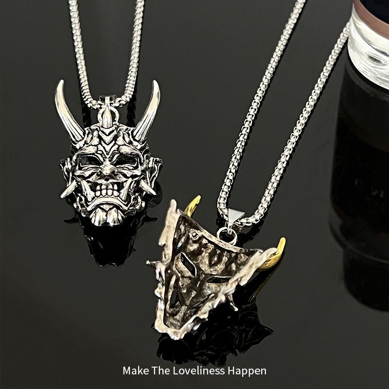 Men's Mask Pendant Hip Hop Cool And Unique Necklaces