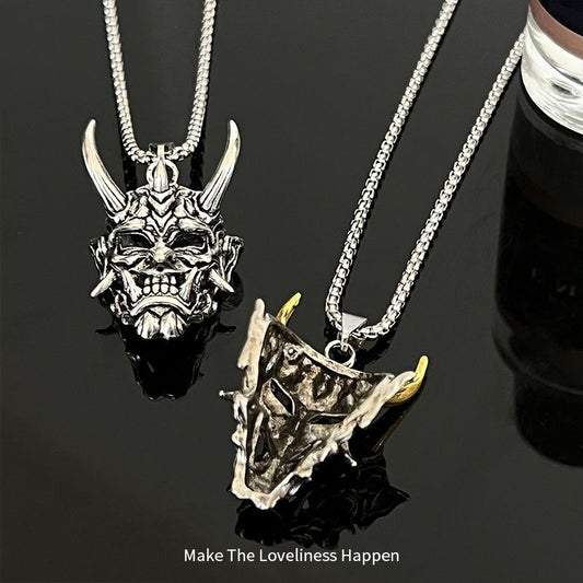 Men's Mask Pendant Hip Hop Cool And Unique Necklaces