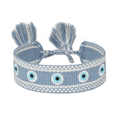 Women's Devil's Eye Woven Fashion Lucky Hand-woven Tassel Bracelets