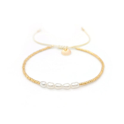 Pearl Female Style Niche Hand-woven Beads Bracelets