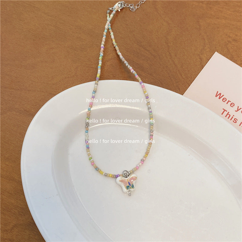 Candy Color Beads Stringed Sweet Cute Girly Necklaces