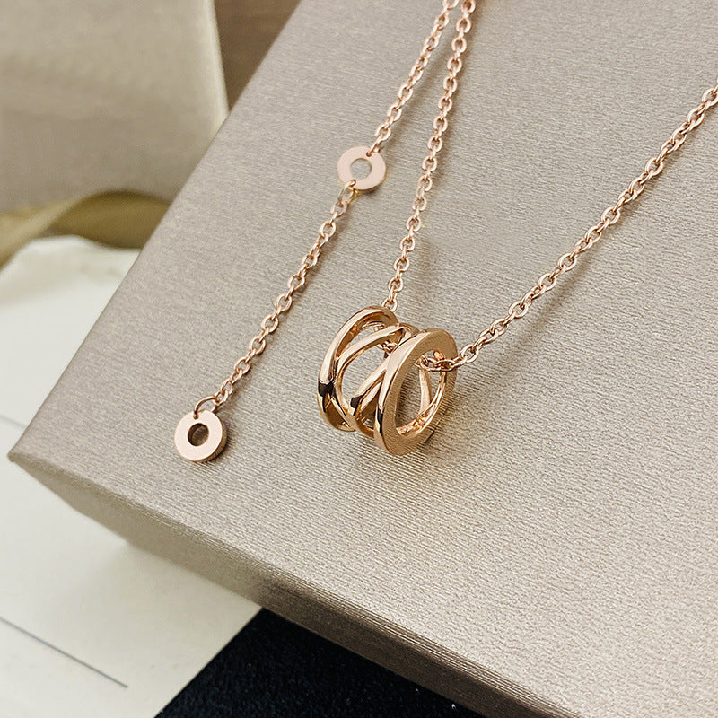 Women's & Men's Ceramic High Version Spring Full Diamond Small Waist Necklaces