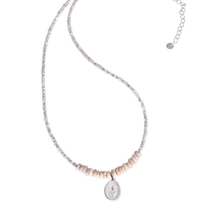 Women's Tulip Turquoise Sier Fashionable Exquisite Light Luxury High-grade Necklaces