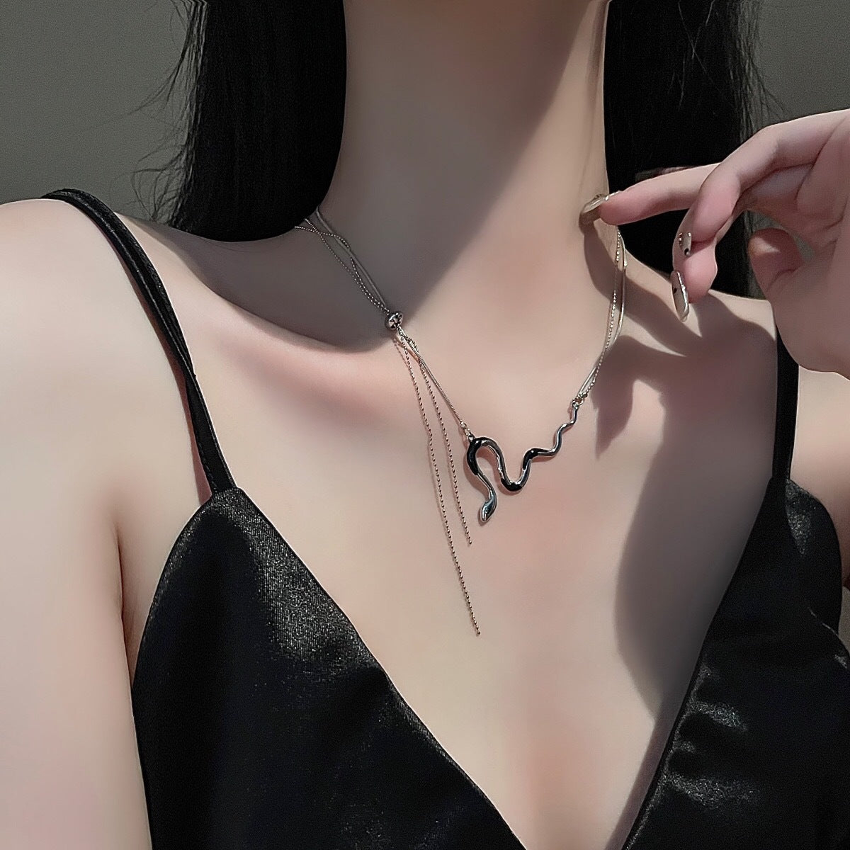 Women's For Hip Hop Cool Advanced Clavicle Light Necklaces