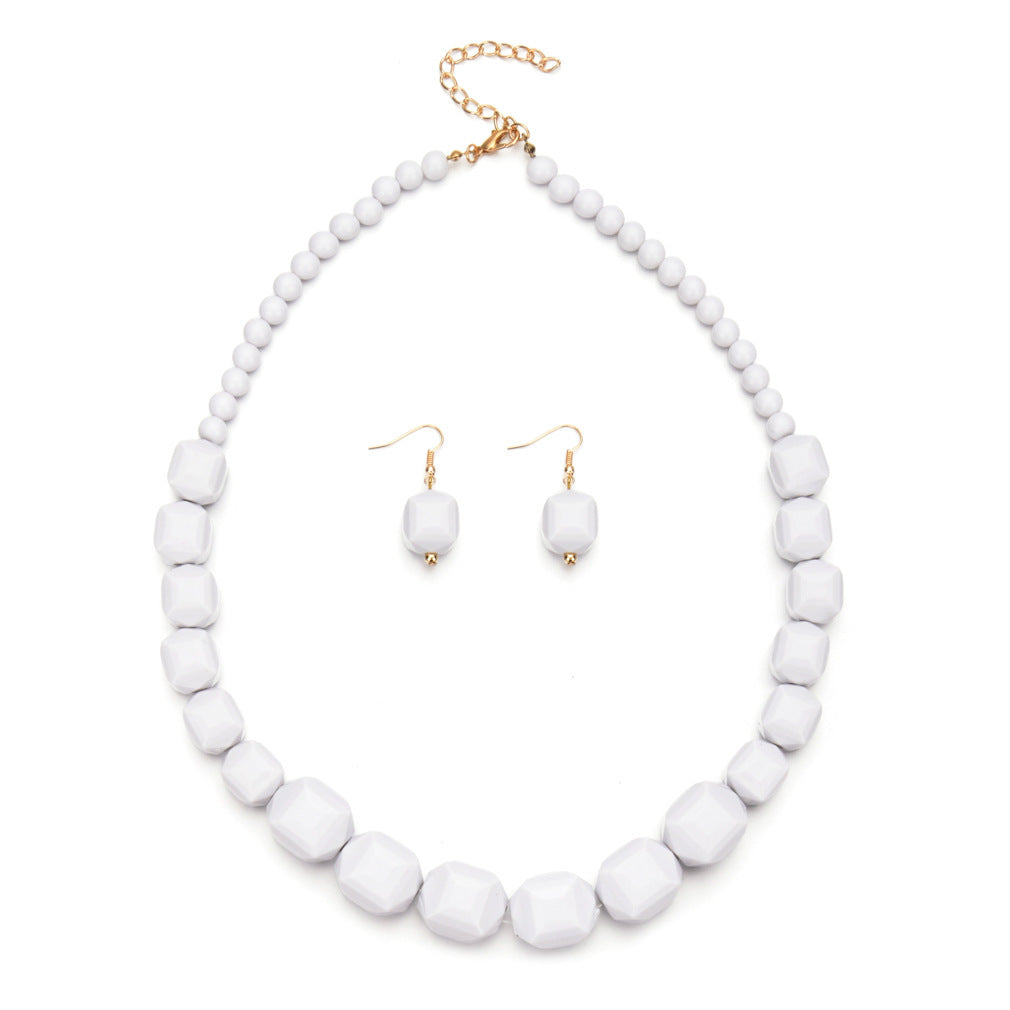 Acrylic Metal Exaggerated Artistic Retro Personalized Necklaces