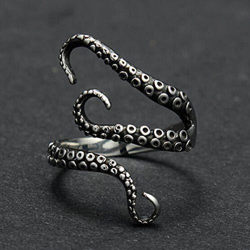 Women's & Men's & Chiba Touch Sucker Vintage Octopus Rings