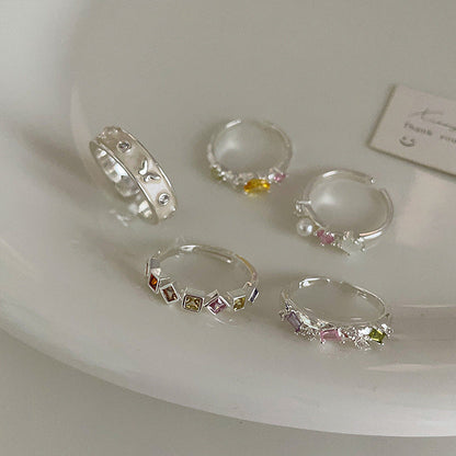 Dripping Oil Butterfly Opening Suit Female Design Rings