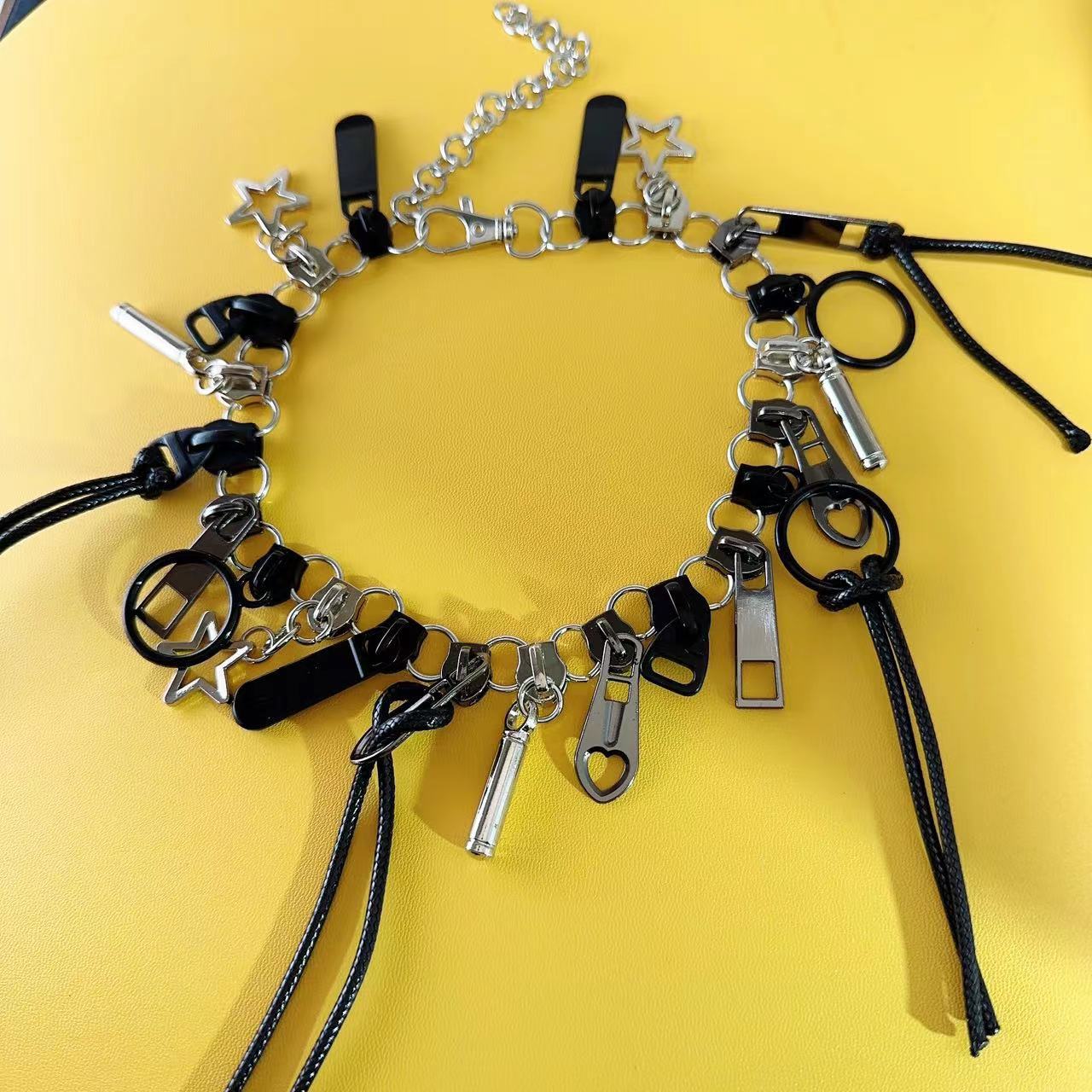 Women's Many Zipper Punk Style Series Chain Necklaces