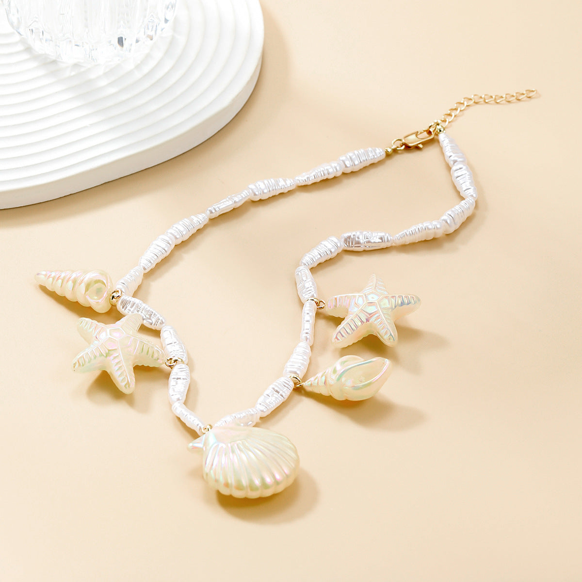 Vacation Style Female Fashion Starfish Shell Necklaces