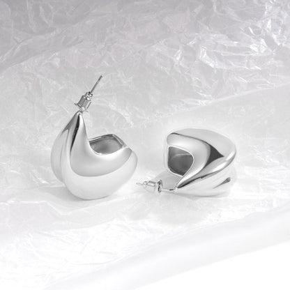 Gold Geometric Niche Advanced Design Sense Earrings