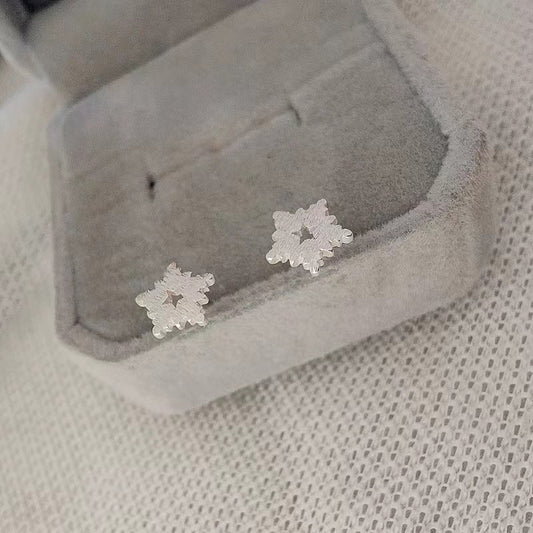 Needle Snowflake Star Female Temperament Tide Simple And Earrings