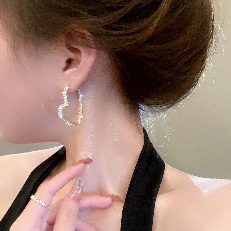 Women's High-grade Love Heart Trendy Light Luxury Refined Grace Rings