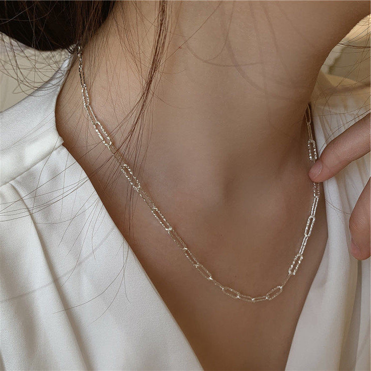 Sparkling Flash Clavicle Chain Choker Pure Necklaces