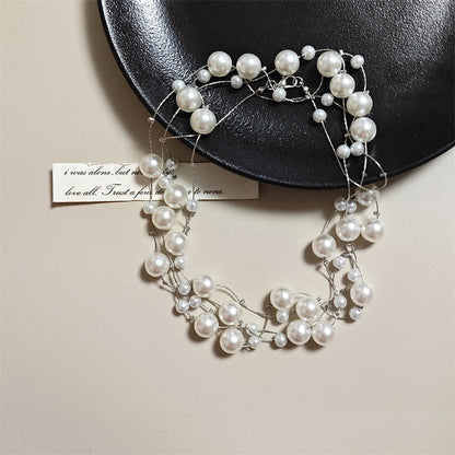 Women's Pearl Sweater Chain Long Light Luxury Necklaces