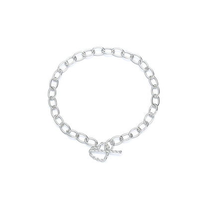 Hip Hop Temperament Shape Buckle Design Hollow Bracelets