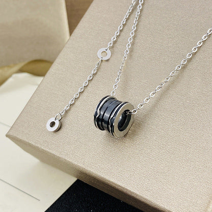 Women's & Men's Ceramic High Version Spring Full Diamond Small Waist Necklaces