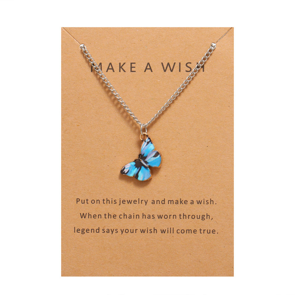 Bohemian Alloy Butterfly Pendant Suit Clavicle Necklaces