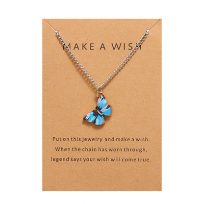 Bohemian Alloy Butterfly Pendant Suit Clavicle Necklaces