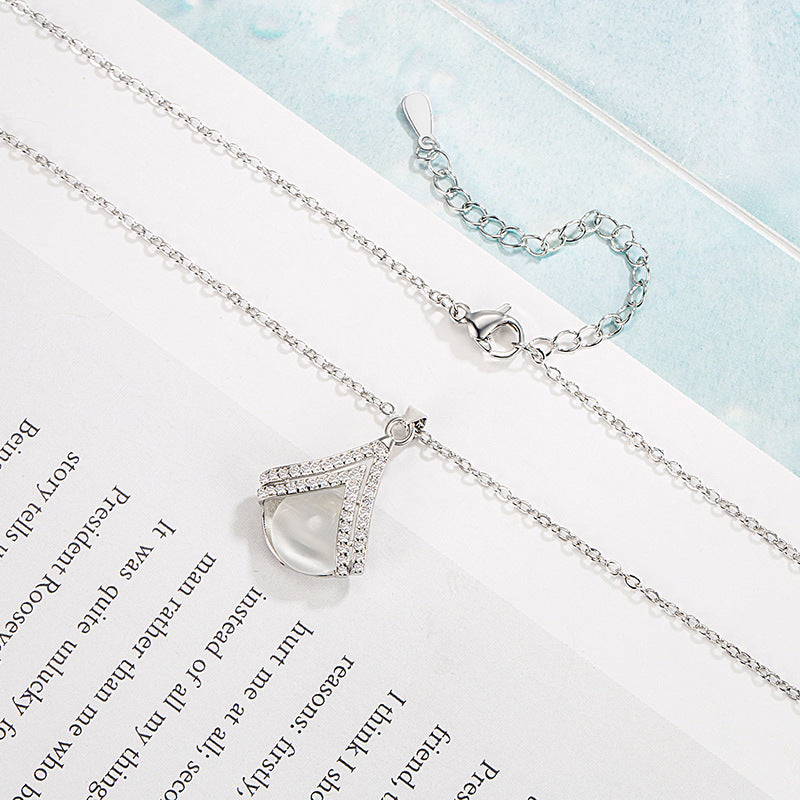 Opal Female Niche Design Sweater Chain Necklaces