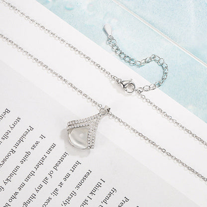 Opal Female Niche Design Sweater Chain Necklaces