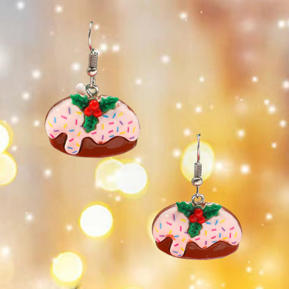 Christmas Cute Cartoon Sweet Tree Snowman Earrings