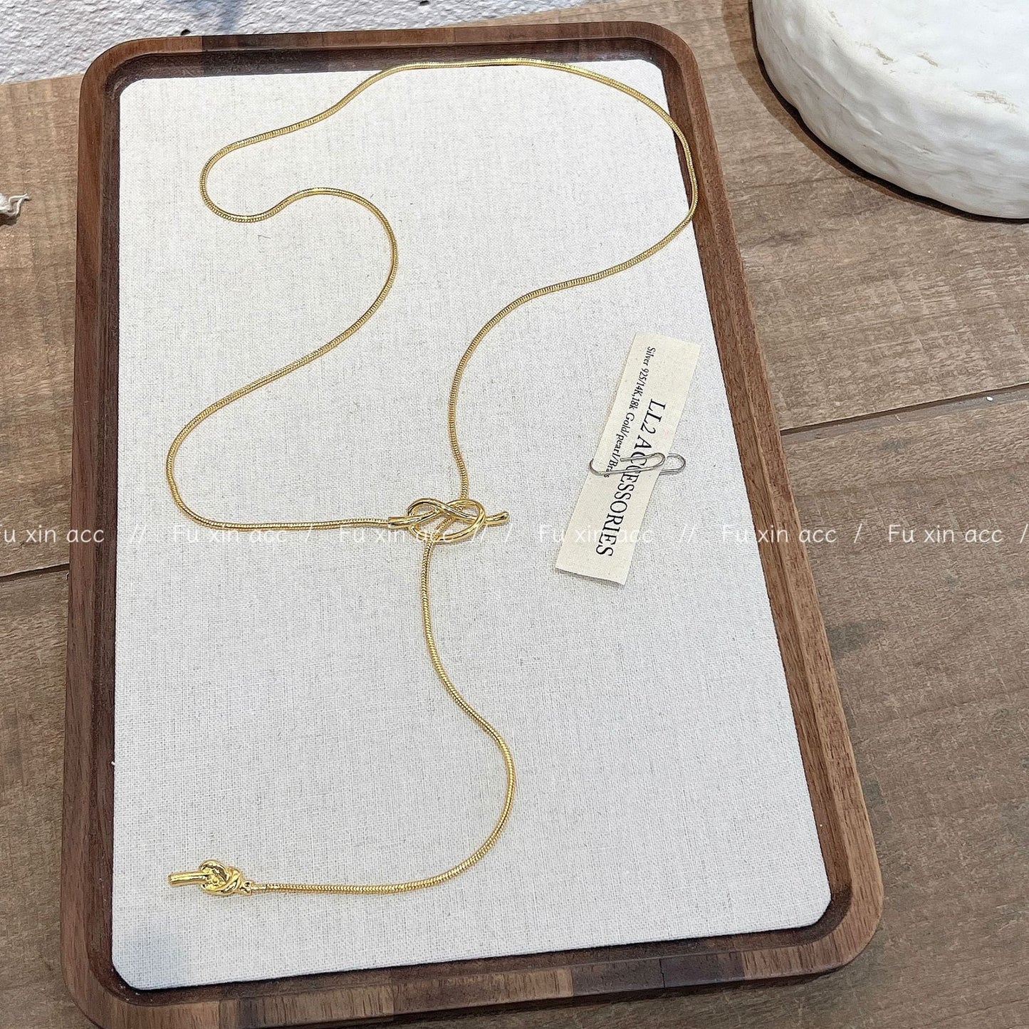 Sailor Knot Sweater Chain Light Luxury Necklaces
