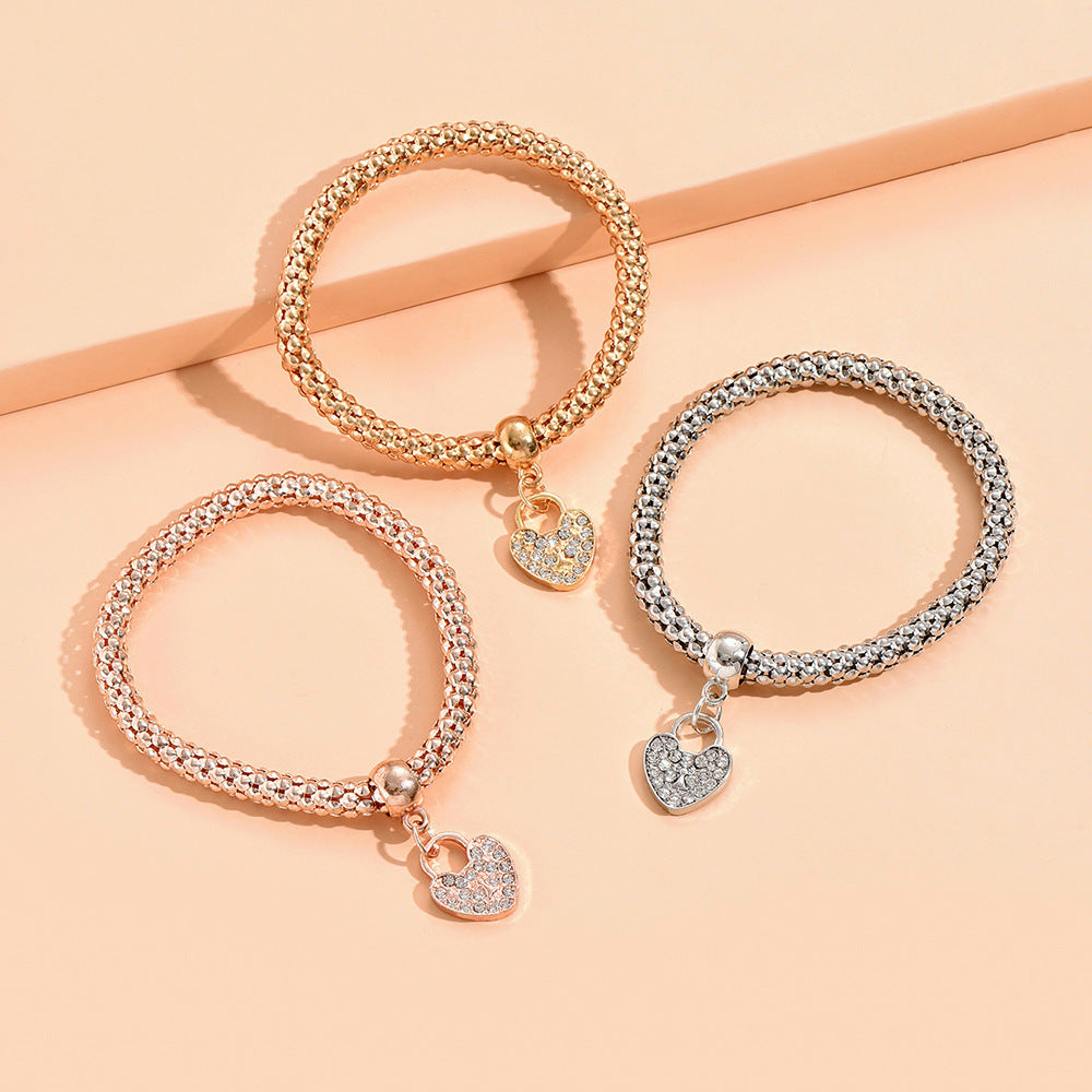 Women's Stretch Popcorn Corn Chain Diamond Butterfly Bracelets