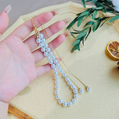 Women's Pull-out Pearl For Design Simple Temperamental Necklaces