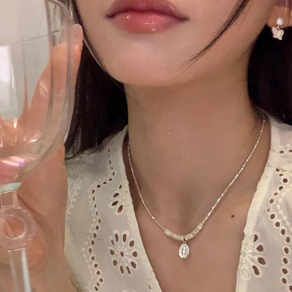 Women's Tulip Turquoise Sier Fashionable Exquisite Light Luxury High-grade Necklaces