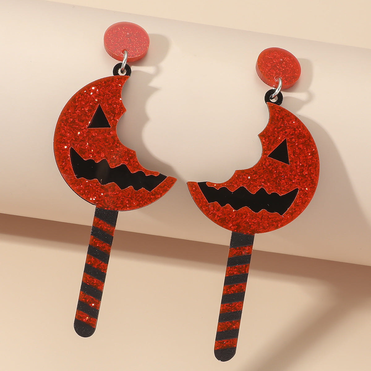 Women's Halloween Cartoon 3d Cute Funny Pumpkin Earrings