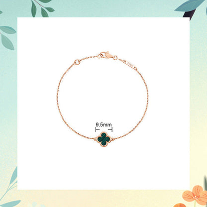 Red Agate Clover Female Pork Belly White Shell Bracelets