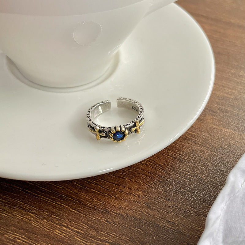 Women's Lan Sier Cross Love Personalized Opening Rings