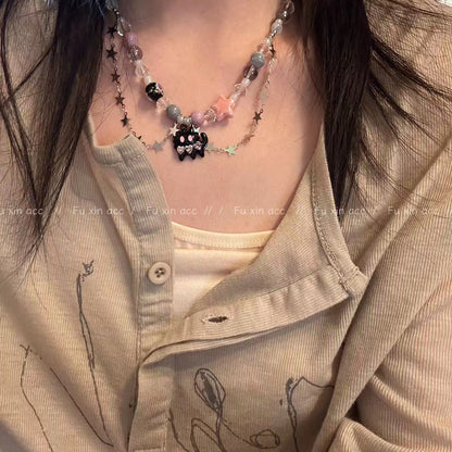 Stars Female Subculture Affordable Luxury Style Necklaces
