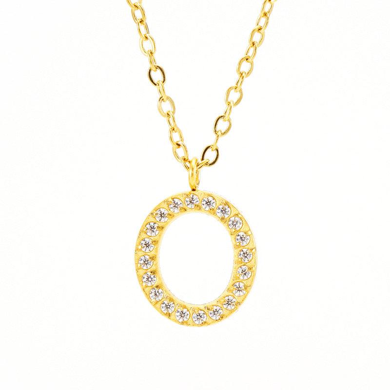 Women's English Letter Pendant High-grade Clavicle Chain Necklaces