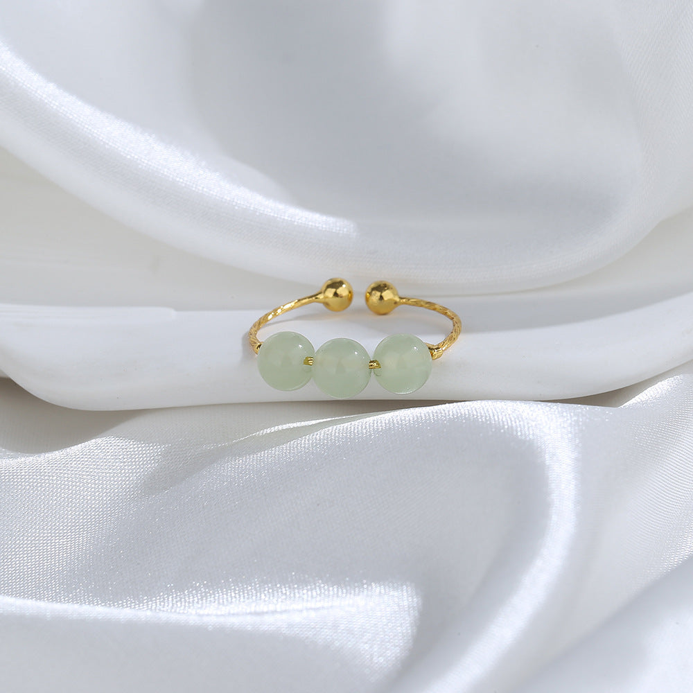 Finger Female Golden Atmosphere Shell Pearls Rings