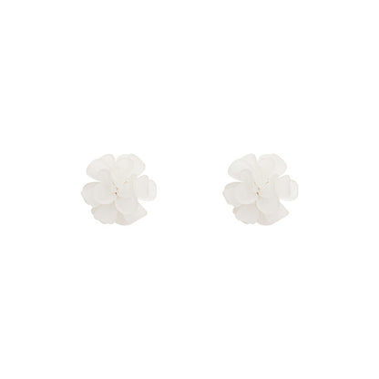 Women's White Flower Summer Fashion Personalized Cold Earrings