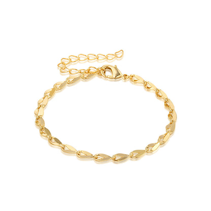 Geometric Metal Simplicity Gold Suit Personality Bracelets