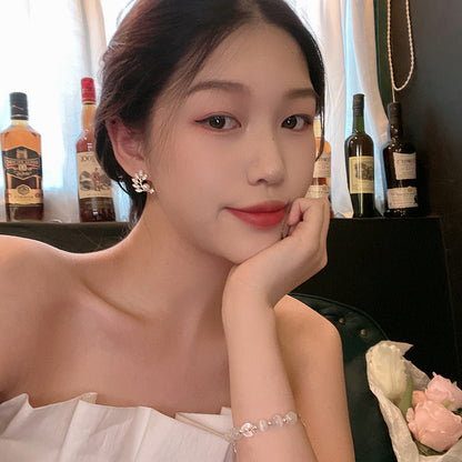 Women's Minority Full Diamond Feather Advanced Design Earrings