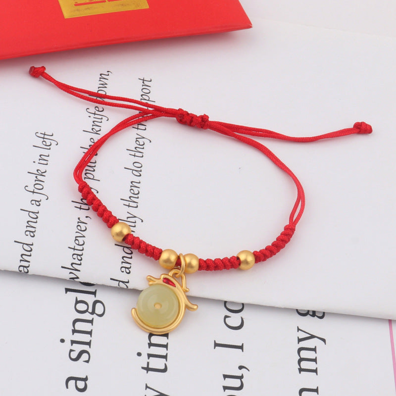 Dragon Red Rope Live Broadcast Hand-woven Bracelets