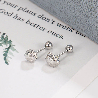 Lava Female Screw Tide Niche Design Earrings