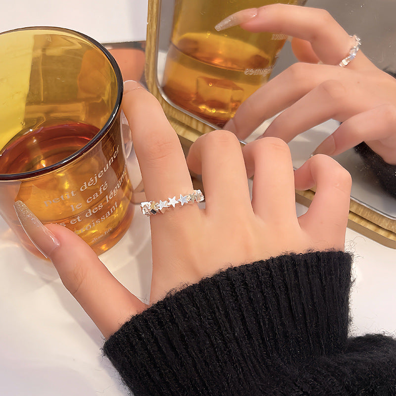 Small Pieces Of Sier Female Style Rings