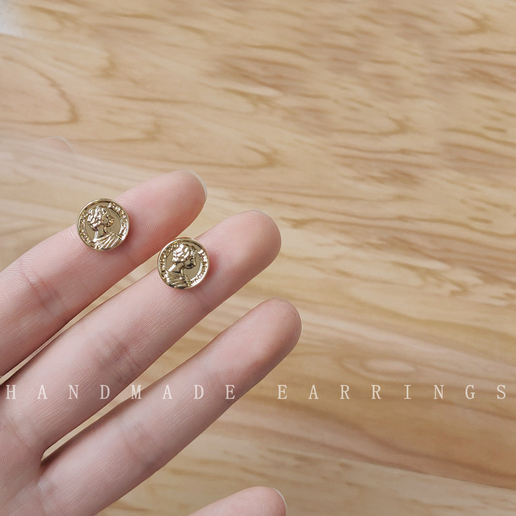 Women's Before Sleep Sier Needle Plated Real Earrings